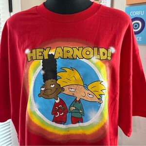 Nickelodeon Hey Arnold! Red Graphic T-Shirt
